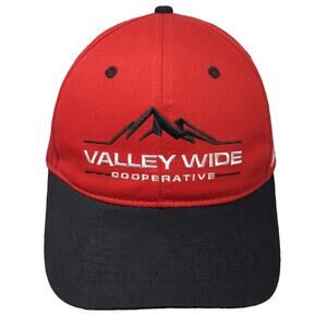 Vie Valley Wide Cooperative 100 Years Service Red Baseball Cap One Size Hat